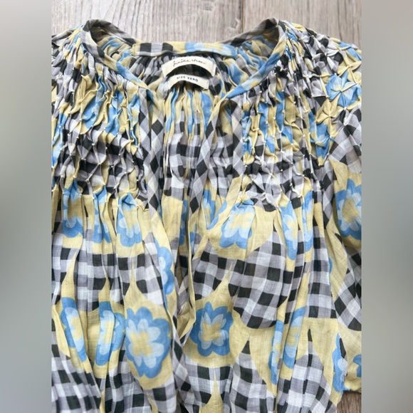 INNIKA CHOO MIDI Smock -Hugh Jesmok in Bright Gingham Print  size 0. Pre owned. - Picture 5 of 15